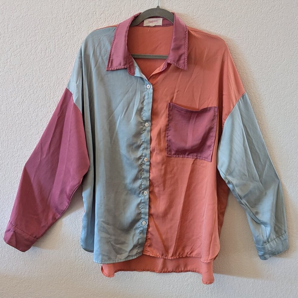 Boutique Oversized Silky Blouse